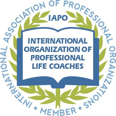 image shows IAPO badge on DBS Coaching and Consulting website